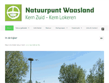Tablet Screenshot of natuurpunt-zuid-waasland.be